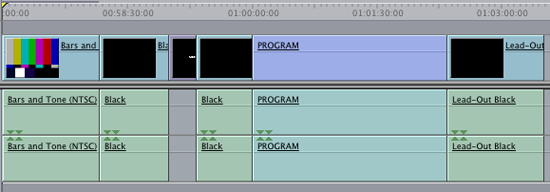 Timeline setup - FCP